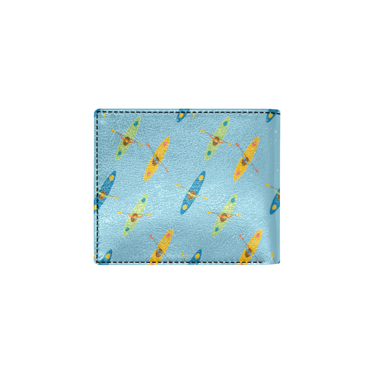 Kayak Pattern Print Design 04 Men's ID Card Wallet