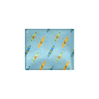 Kayak Pattern Print Design 04 Men's ID Card Wallet