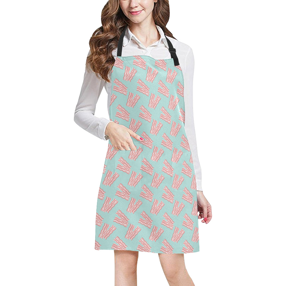 Bacon Pattern Print Design 04 Apron with Pocket