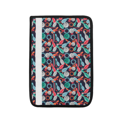 Bowling Pattern Print Design 08 Car Seat Belt Cover
