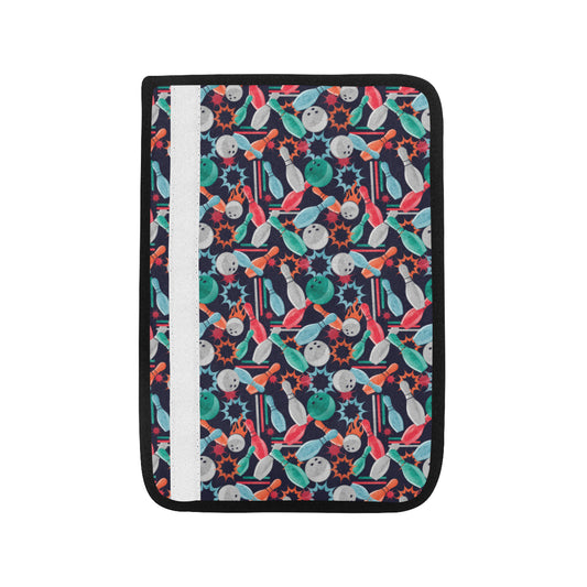 Bowling Pattern Print Design 08 Car Seat Belt Cover
