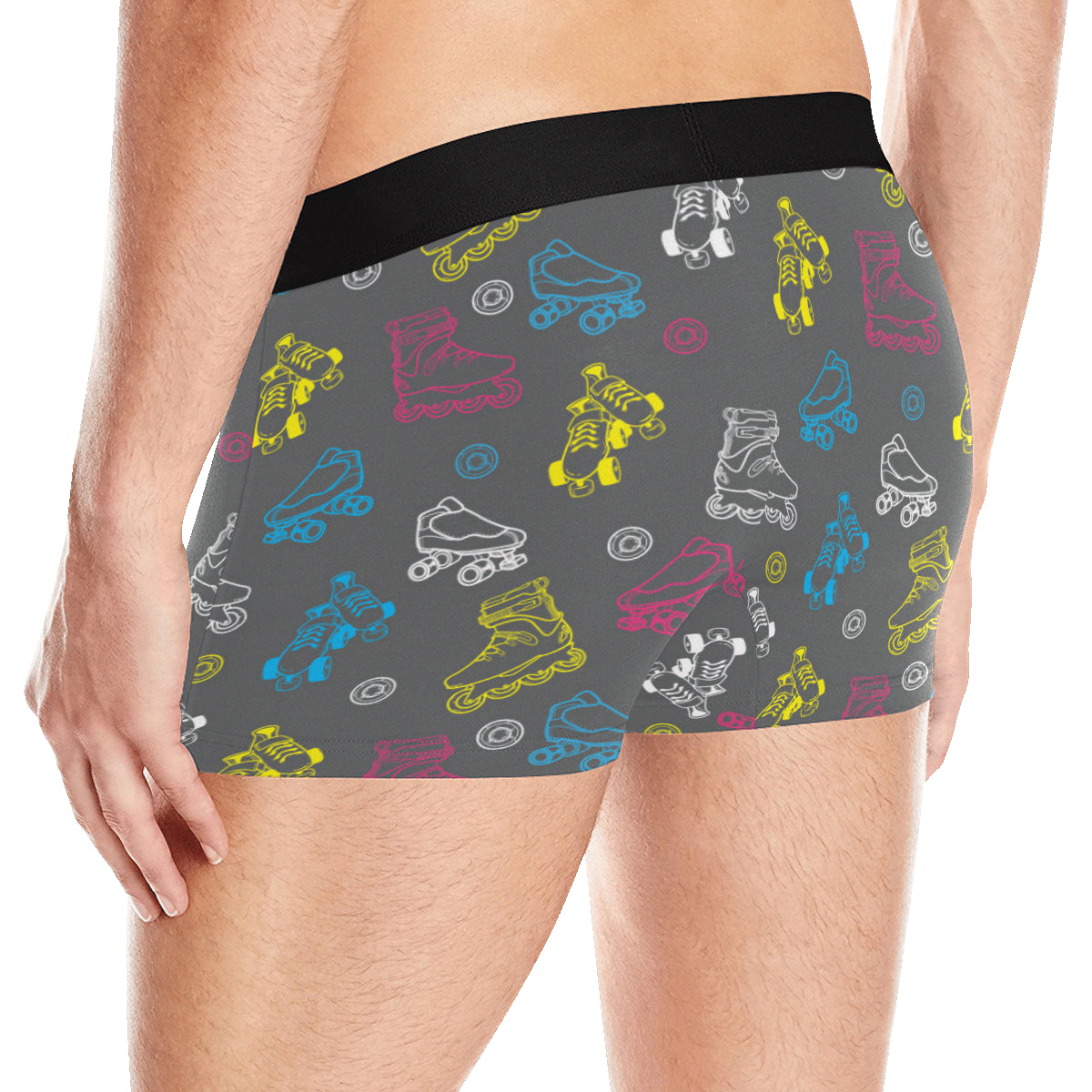 Roller skate Pattern Print Design A02 Men's Boxer Briefs
