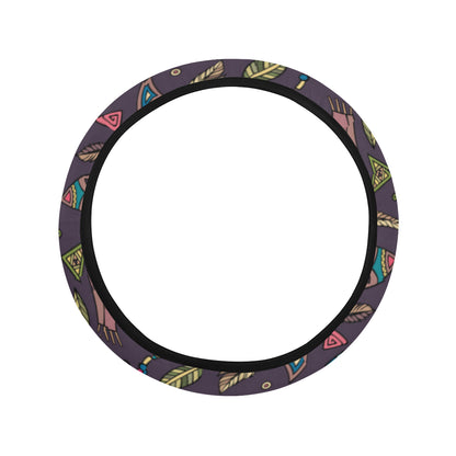 Tribal native american Aztec Steering Wheel Cover with Elastic Edge