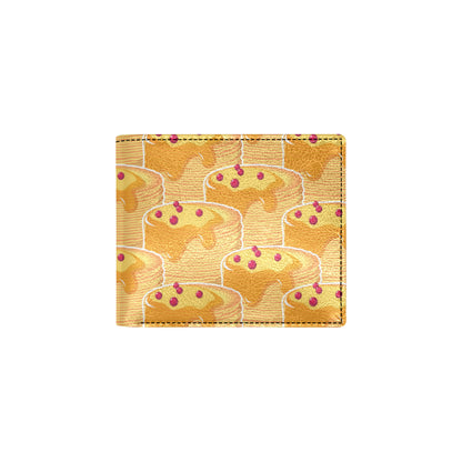 Pancake Pattern Print Design A04 Men's ID Card Wallet