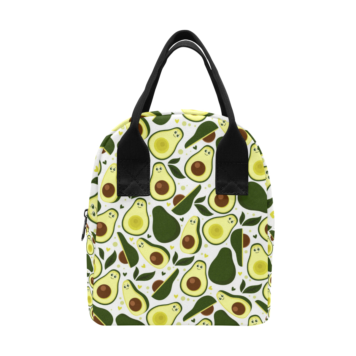 Avocado Pattern Print Design AC06 Insulated Lunch Bag