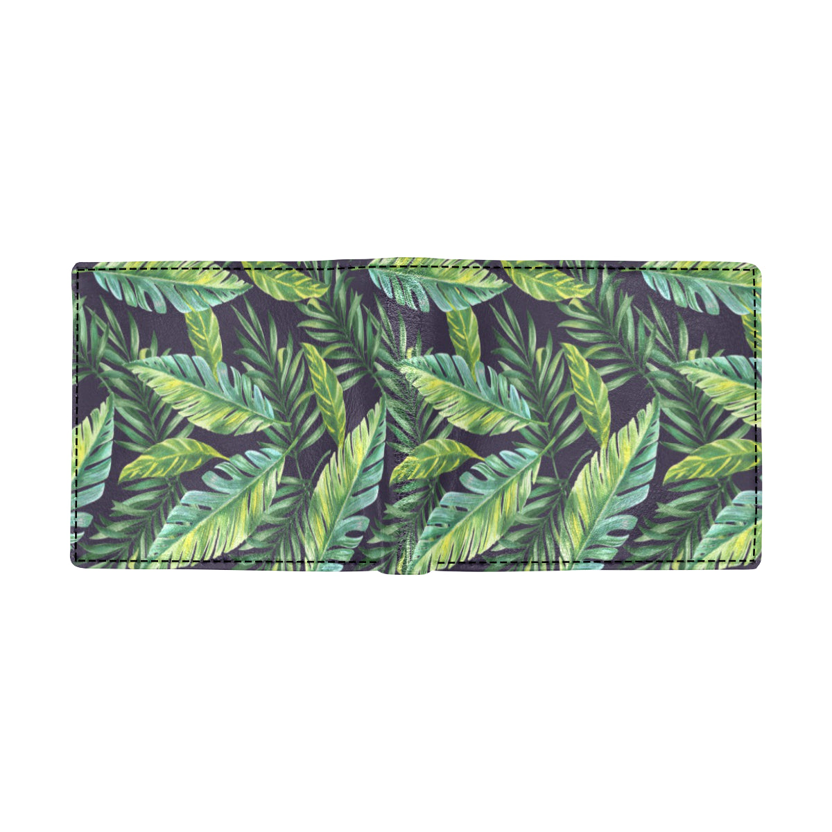 Tropical Flower Pattern Print Design TF06 Men's ID Card Wallet