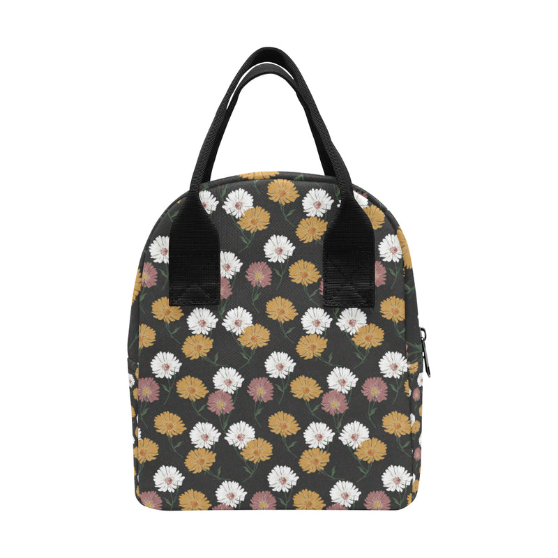 Daisy Pattern Print Design DS04 Insulated Lunch Bag