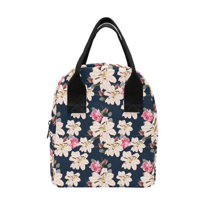 Lily Pattern Print Design LY04 Insulated Lunch Bag