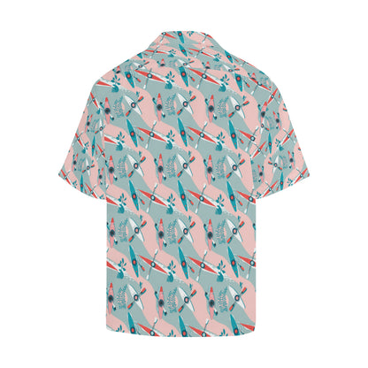 Kayak Pattern Print Design 05 Men's Hawaiian Shirt