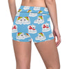 Polar Bear Pattern Print Design PB06 Yoga Shorts