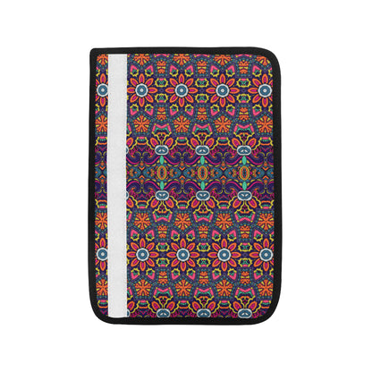 Ethnic Flower Style Print Pattern Car Seat Belt Cover