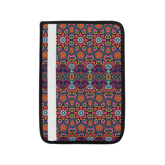 Ethnic Flower Style Print Pattern Car Seat Belt Cover