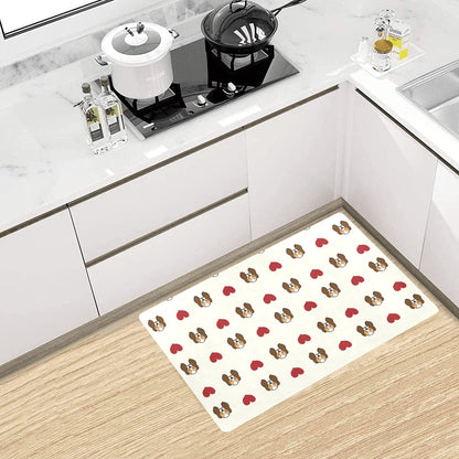 Cavalier King Charles Spaniels Pattern Print Design 01 Kitchen Mat
