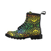 Rainbow Zebra Themed Print Women's Boots