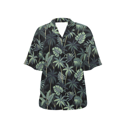 Rainforest Pattern Print Design RF02 Women's Hawaiian Shirt