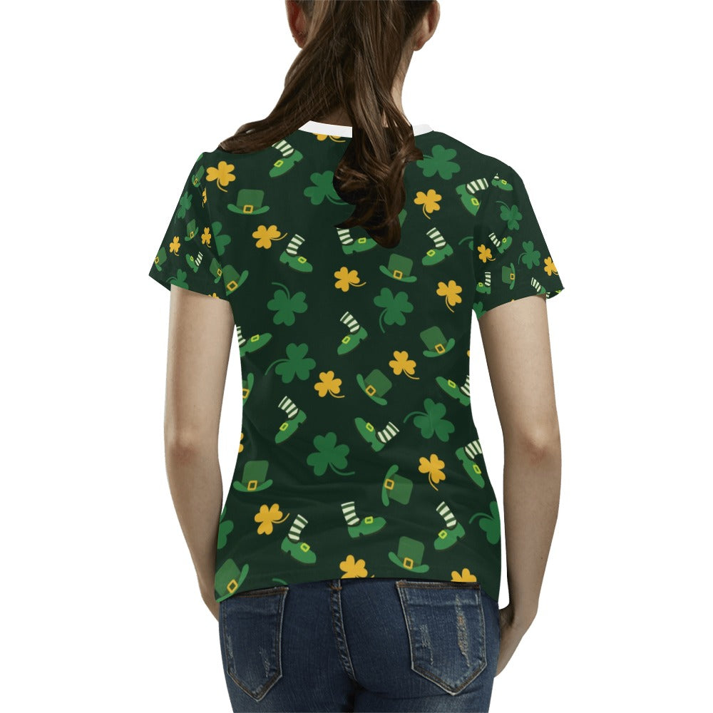 St Patricks Day Print Design LKS306 Women's  T-shirt