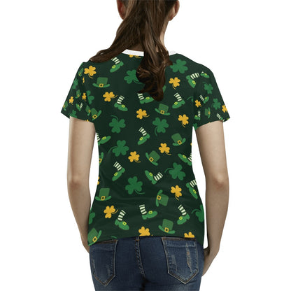 St Patricks Day Print Design LKS306 Women's  T-shirt