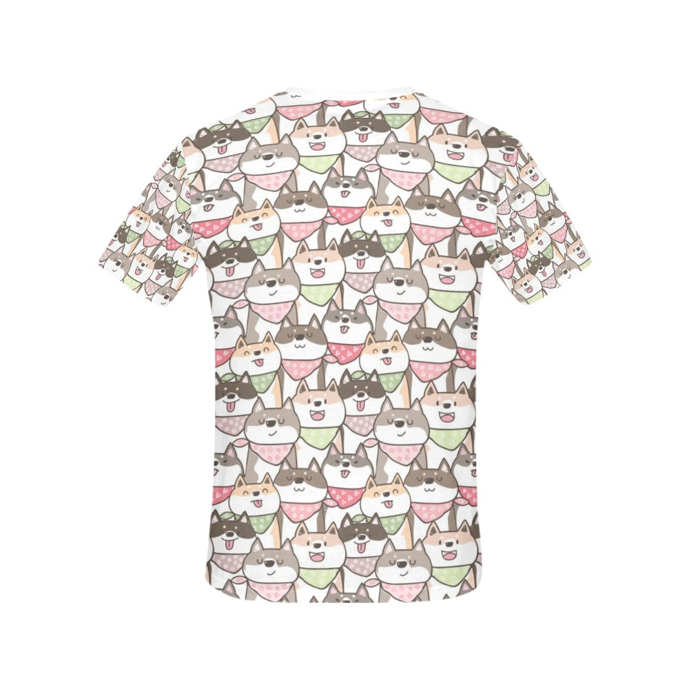 Shiba Inu Print Design LKS305 Women's  T-shirt