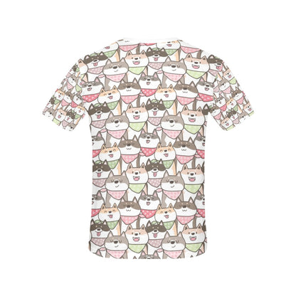 Shiba Inu Print Design LKS305 Women's  T-shirt