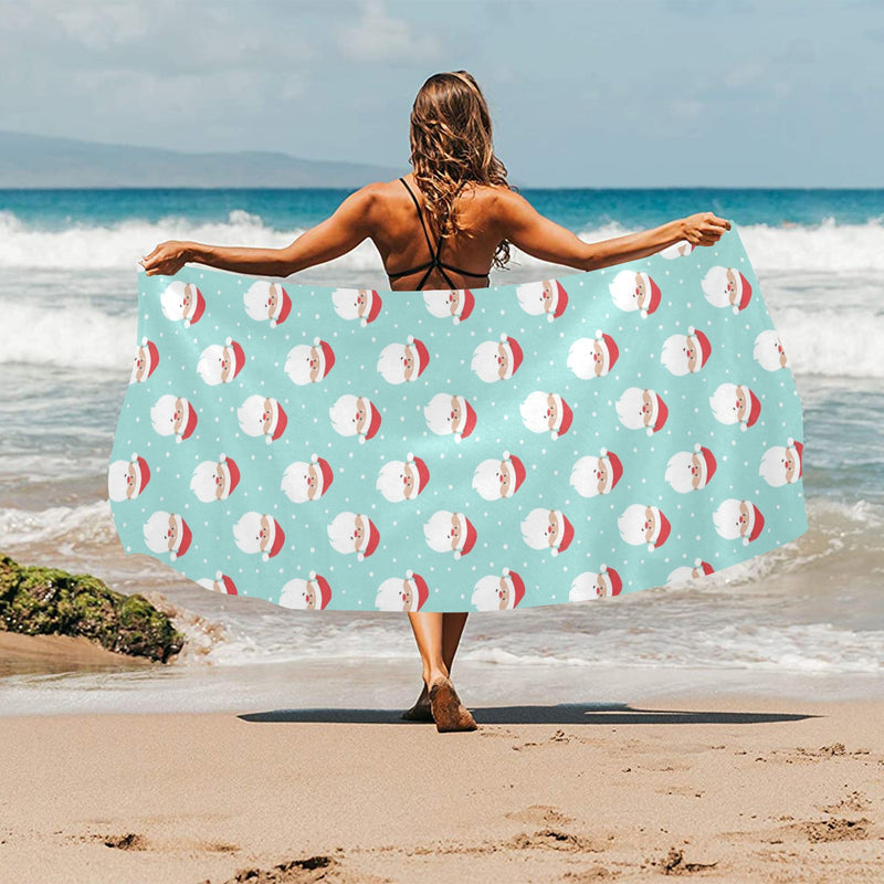 Santa Print Design LKS308 Beach Towel 32" x 71"