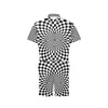 Checkered Flag Optical illusion Men's Romper