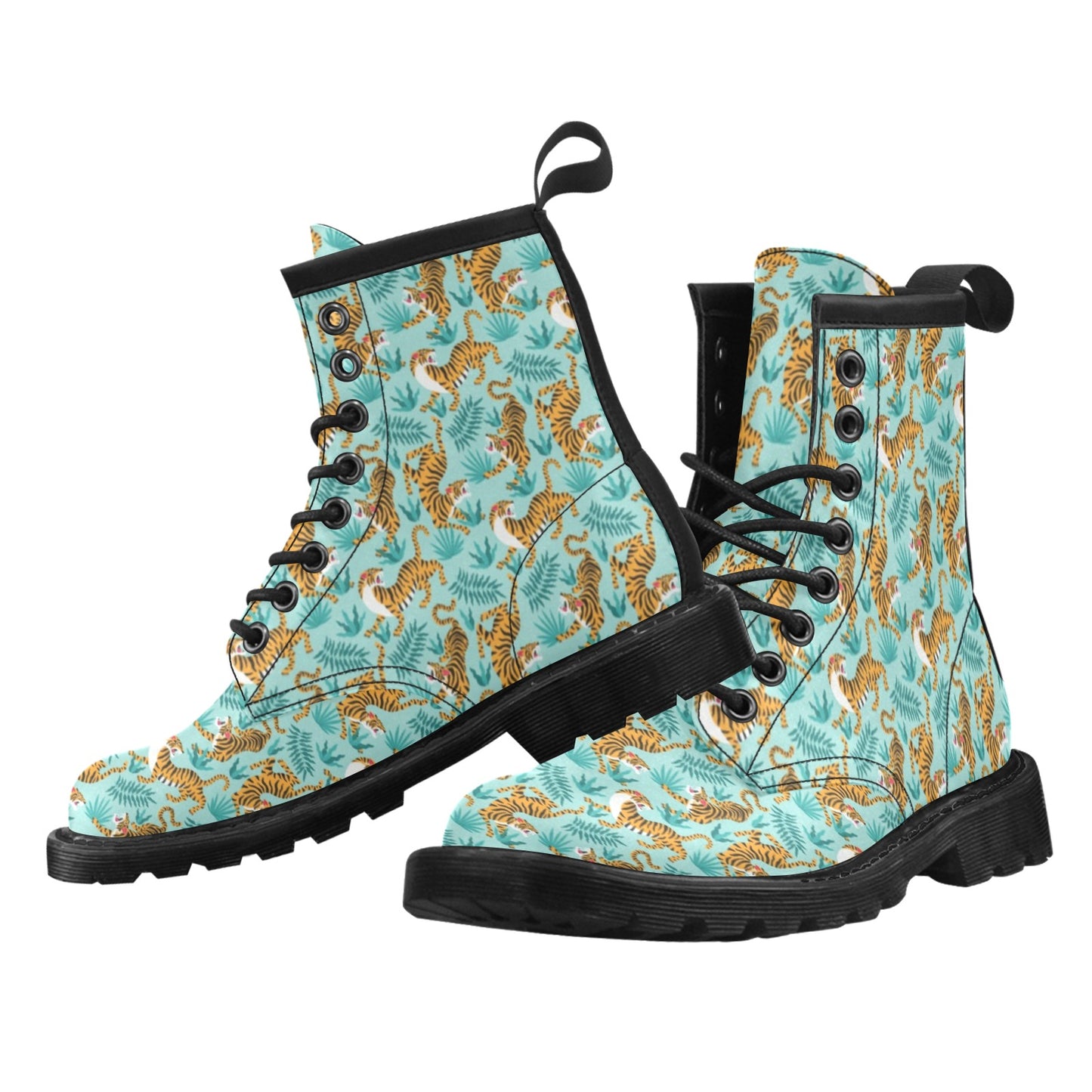 Tiger Print Design LKS304 Women's Boots