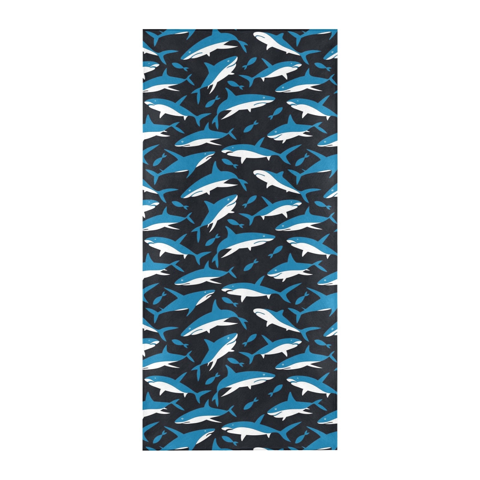 Shark Print Design LKS303 Beach Towel 32" x 71"