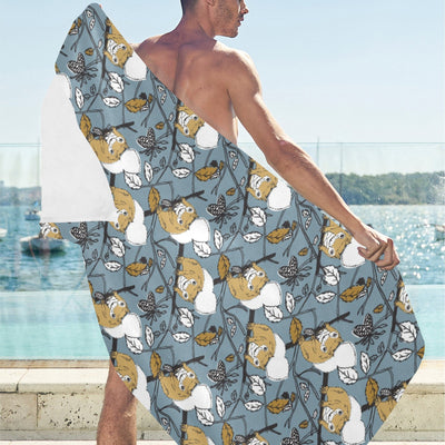 Squirrel Print Design LKS305 Beach Towel 32" x 71"