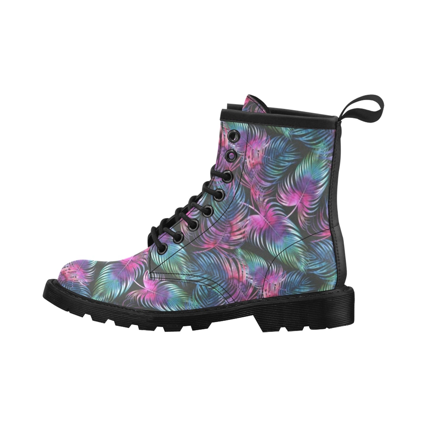 Palm Leaves Pattern Print Design PL010 Women's Boots