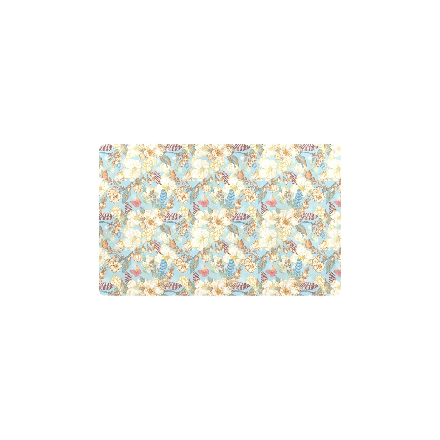 Summer Floral Print Design LKS302 Kitchen Mat