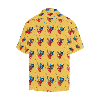 Acting Mask Pattern Print Design 02 Men's Hawaiian Shirt