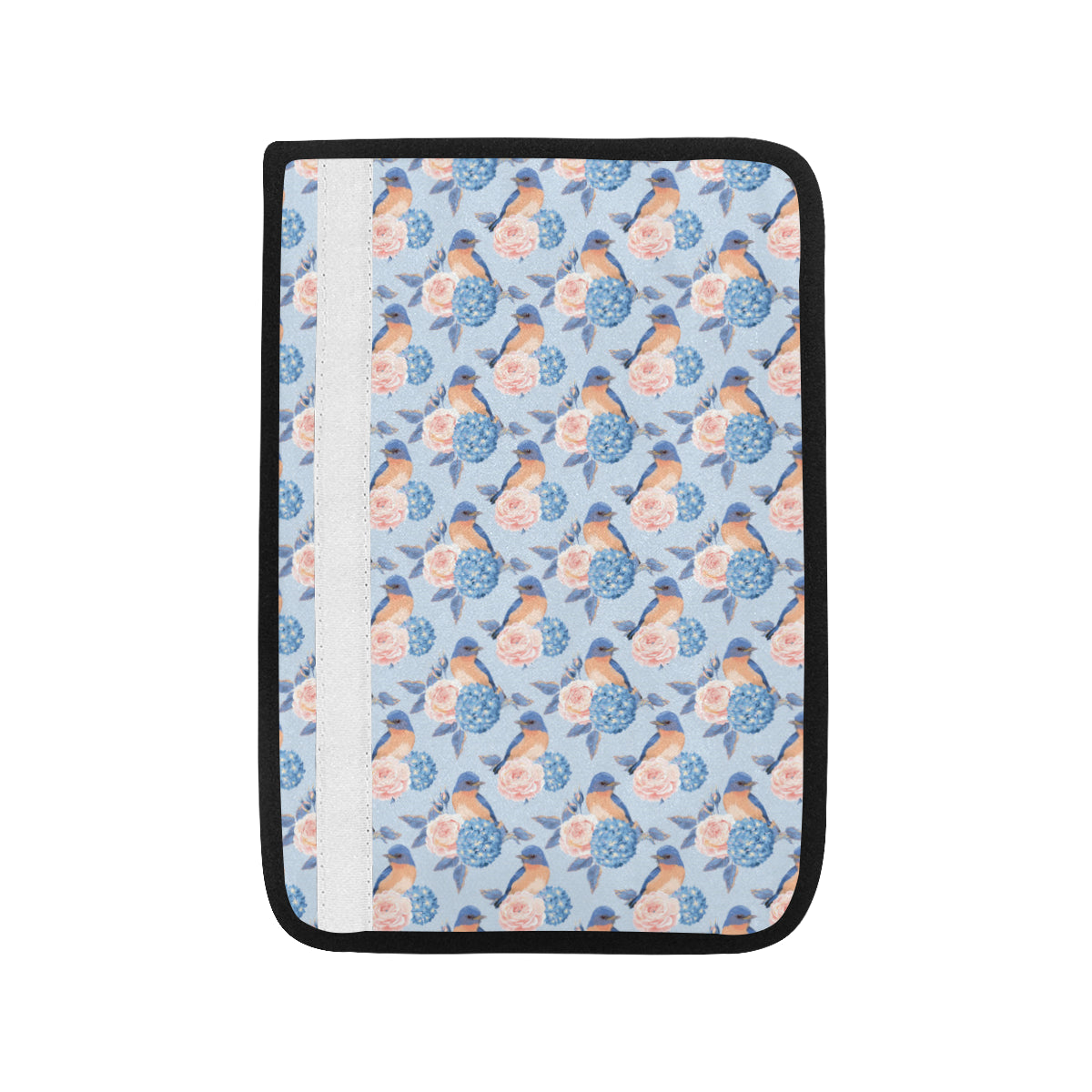 Bluebird Pattern Print Design 01 Car Seat Belt Cover