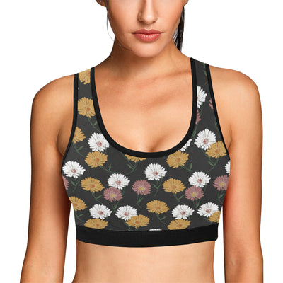 Daisy Pattern Print Design DS04 Sports Bra