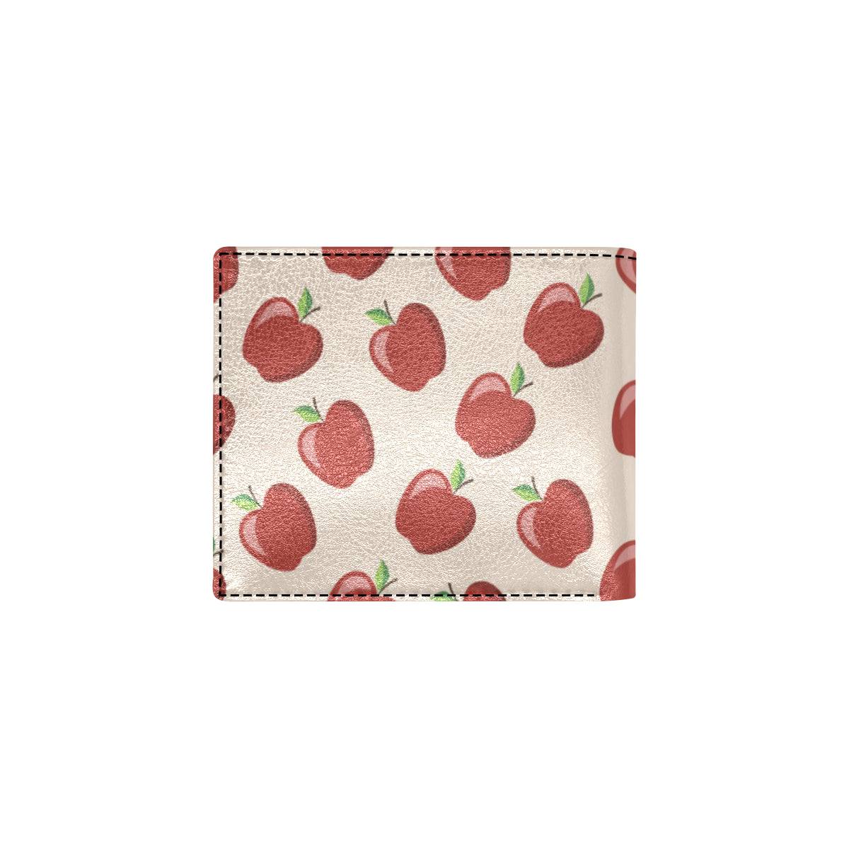 Apple Pattern Print Design AP01 Men's ID Card Wallet