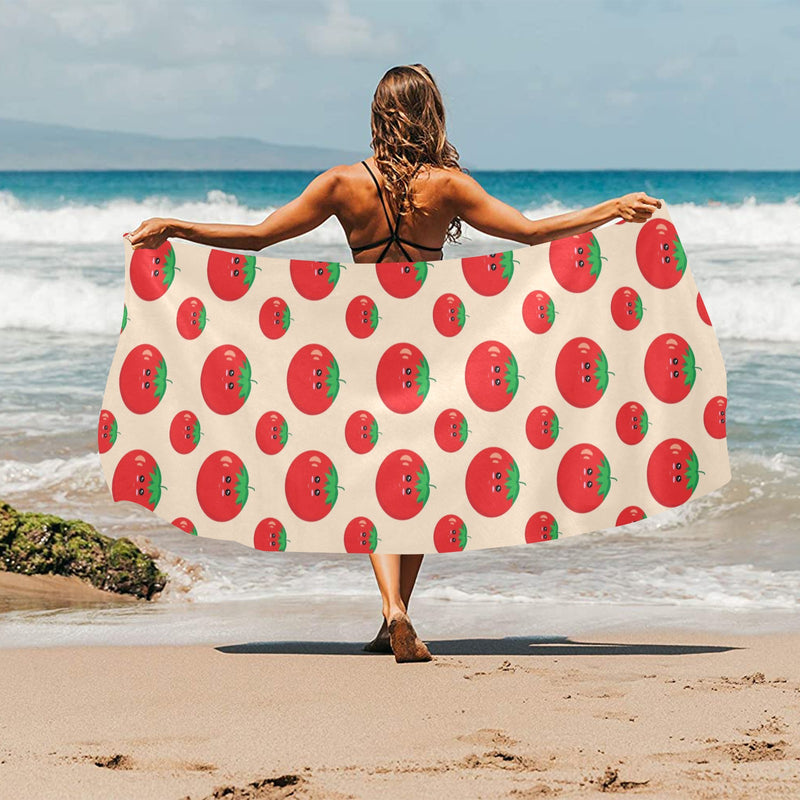 Tomato Print Design LKS308 Beach Towel 32" x 71"