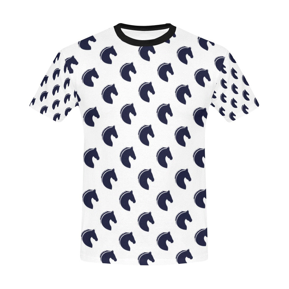 Horse Head Print Design LKS303 Men's All Over Print T-shirt