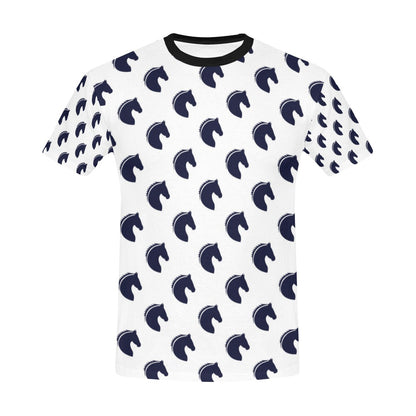 Horse Head Print Design LKS303 Men's All Over Print T-shirt