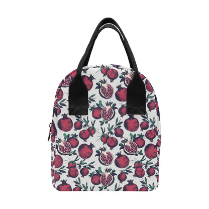 Pomegranate Pattern Print Design PG01 Insulated Lunch Bag