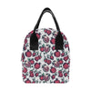 Pomegranate Pattern Print Design PG01 Insulated Lunch Bag