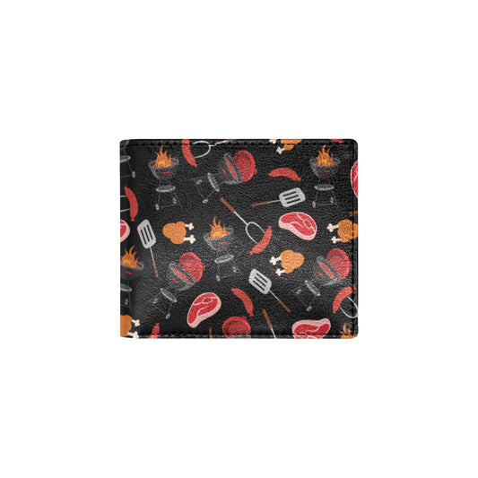 Barbecue Pattern Print Design 04 Men's ID Card Wallet