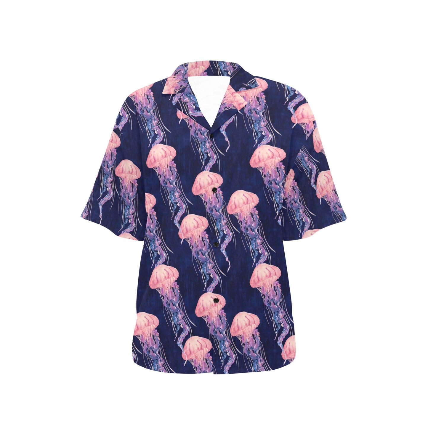 Jellyfish Pattern Print Design 03 Women's Hawaiian Shirt