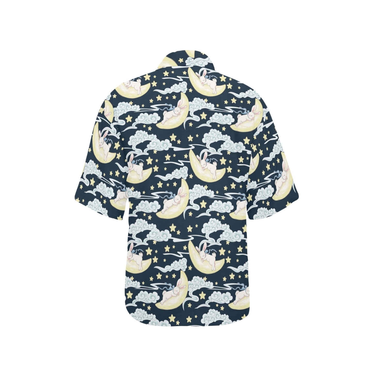 Rabbit Sleeping Pattern Print Design RB08 Women's Hawaiian Shirt