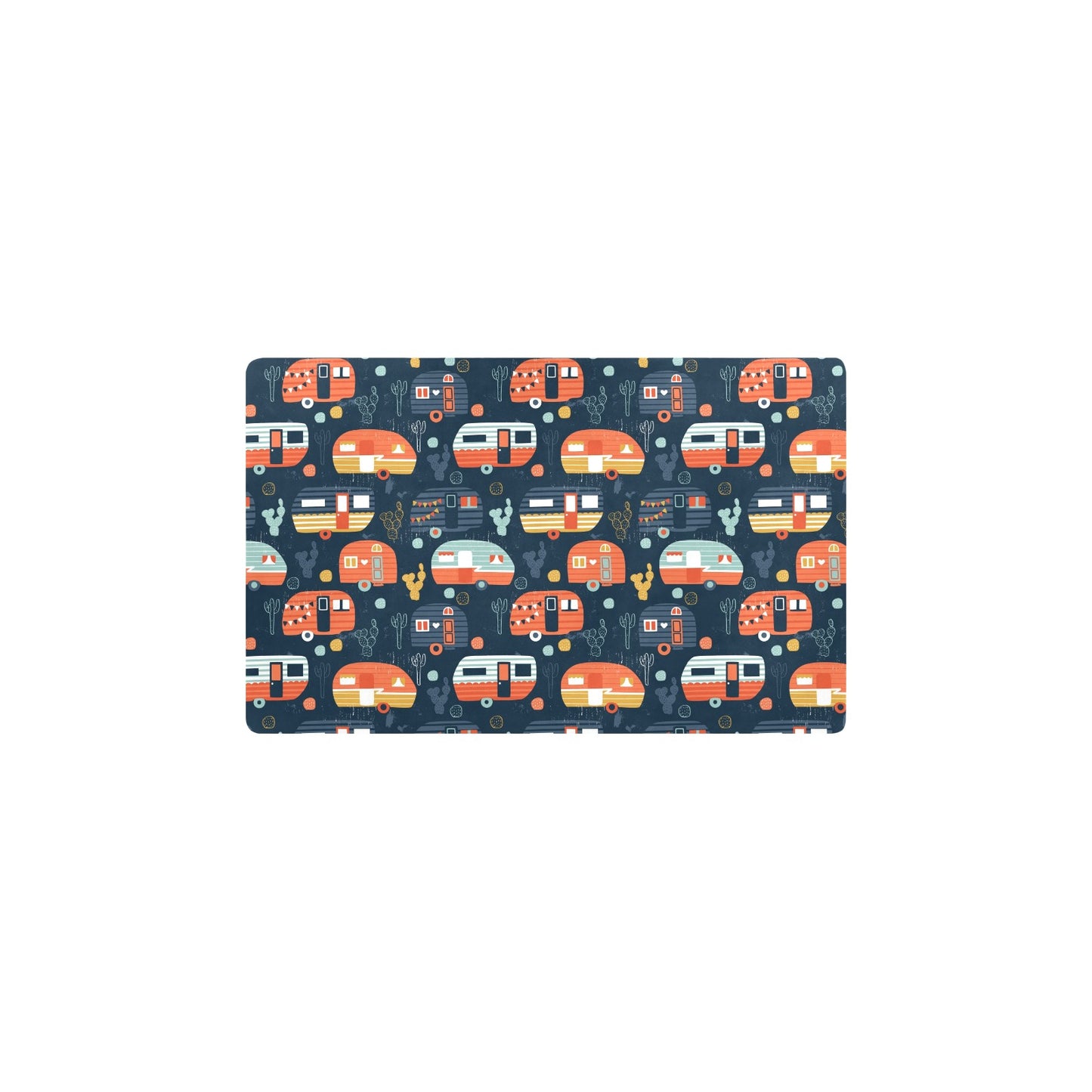 Camper Caravan Print Pattern Kitchen Mat
