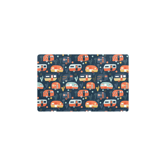Camper Caravan Print Pattern Kitchen Mat