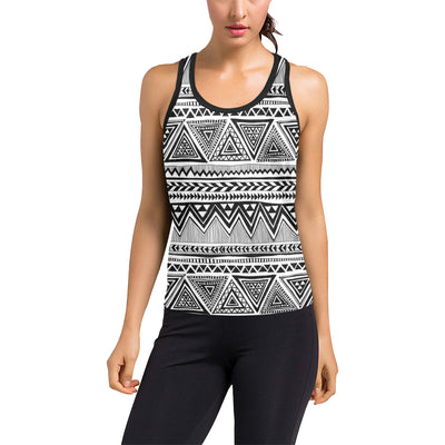 Draw Tribal Aztec Women's Racerback Tank Top