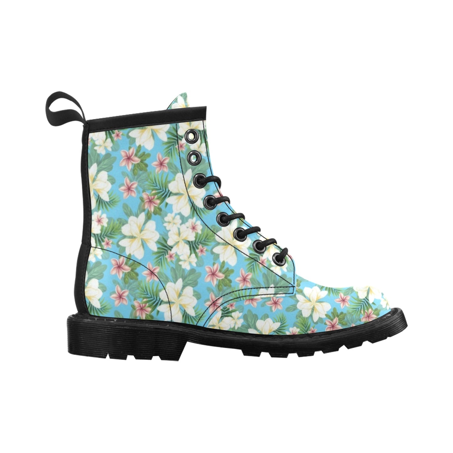 Plumeria Pattern Print Design PM028 Women's Boots