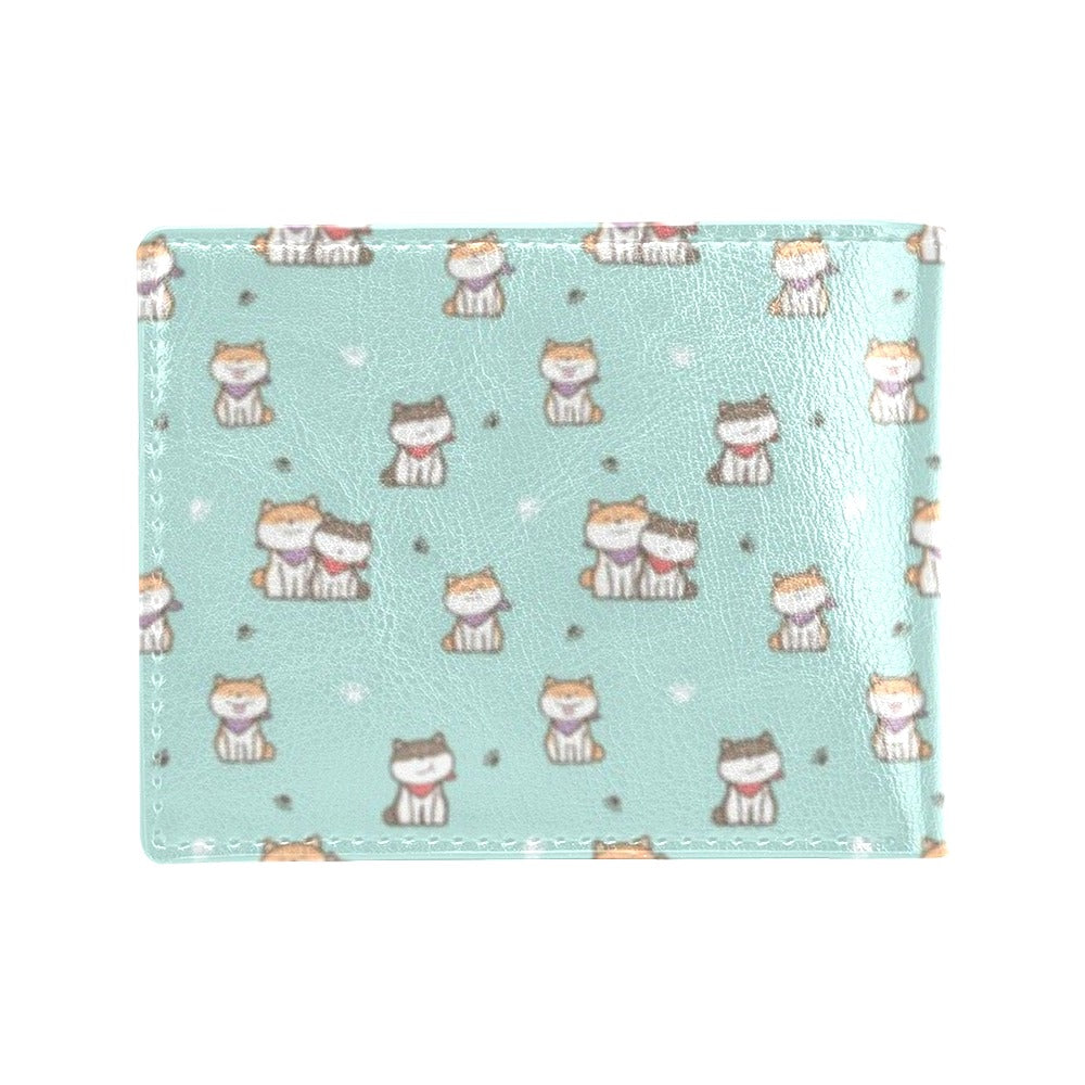 Shiba Inu Print Design LKS302 Men's ID Card Wallet