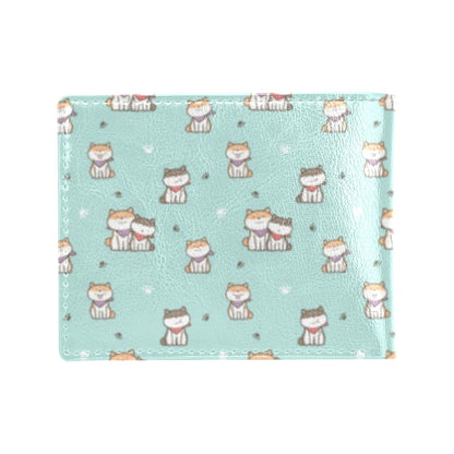 Shiba Inu Print Design LKS302 Men's ID Card Wallet
