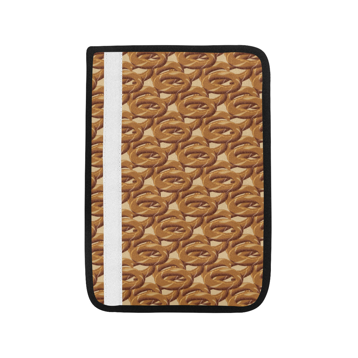 Bagel Pattern Print Design 02 Car Seat Belt Cover