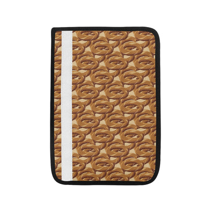 Bagel Pattern Print Design 02 Car Seat Belt Cover